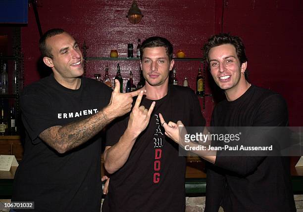 Ben Gruenberg, Simon Rex & Tommy Alastra during LA Undercover Charity Event brought to you by Tommy Alastra, Simon Rex and Ben Gruenberg at Club 1650...