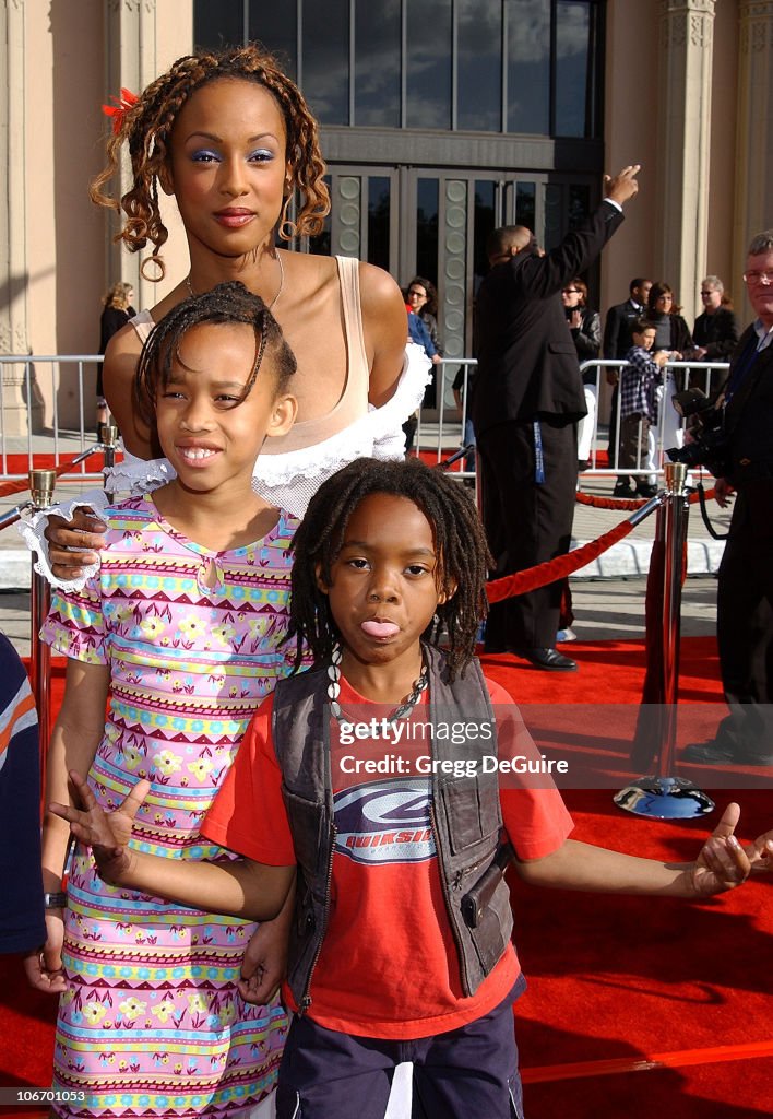 Trina McGee Davis, daughter Ramia & son Langston during 20th... News