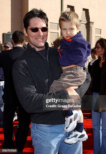 Thomas Gibson & son JP during 20th Anniversary Premiere of Steven Spielberg's "E.T.: The Extra-Terrestrial" - Red Carpet at Shrine Auditorium in Los...