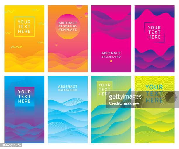 colorful abstract background templates - collection stock illustrations