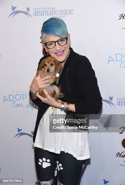 Lisa Lampanelli attends the North Shore Animal League America's Annual Celebrity "Get Your Rescue On" Gala at Pier Sixty at Chelsea Piers on November...
