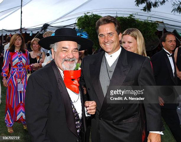 Narsai David & Steve Mariucci during The 22nd Annual Napa Valley Wine Auction "Cirque du Vin: Revelry in the Vineyards" at Meadowood Napa Valley in...
