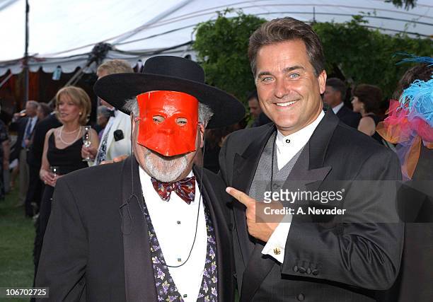 Narsai David & Steve Mariucci during The 22nd Annual Napa Valley Wine Auction "Cirque du Vin: Revelry in the Vineyards" at Meadowood Napa Valley in...