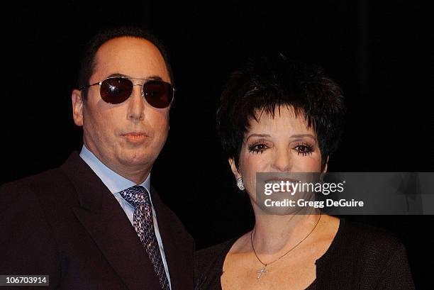 David Gest & Liza Minnelli during Liza Minnelli & David Gest Announce Their New VH1 Musical Reality Series, "Liza & David" at House of Blues in West...