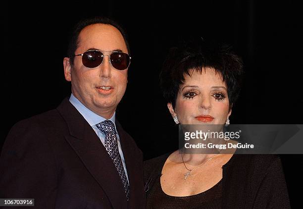 David Gest & Liza Minnelli during Liza Minnelli & David Gest Announce Their New VH1 Musical Reality Series, "Liza & David" at House of Blues in West...