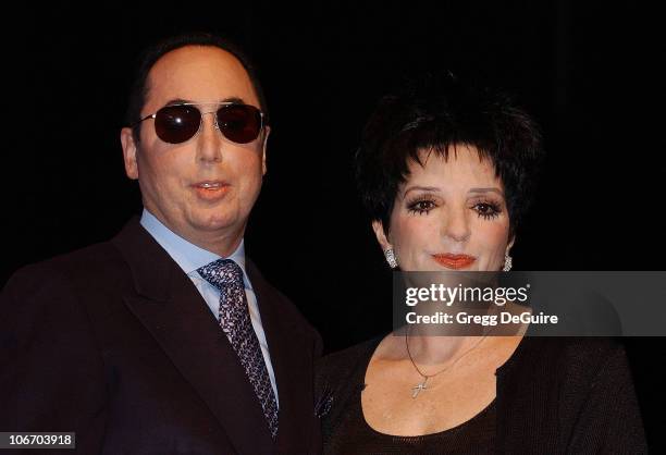 David Gest & Liza Minnelli during Liza Minnelli & David Gest Announce Their New VH1 Musical Reality Series, "Liza & David" at House of Blues in West...