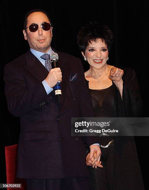 David Gest & Liza Minnelli during Liza Minnelli & David Gest Announce Their New VH1 Musical Reality Series, "Liza & David" at House of Blues in West...