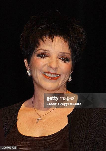 Liza Minnelli during Liza Minnelli & David Gest Announce Their New VH1 Musical Reality Series, "Liza & David" at House of Blues in West Hollywood,...