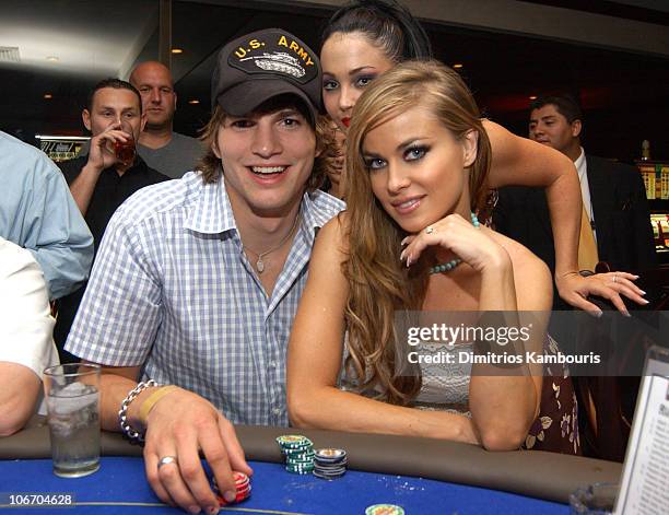 Ashton Kutcher & Carmen Electra during BETonSPORTS Inaugurates VIP Club with a Grand Opening in Costa Rica Featuring Carmen Electra and The Pussycat...