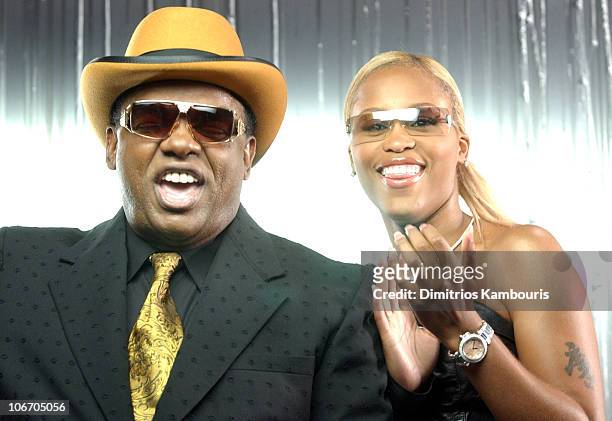 Ron Isley & Eve during Swizz Beatz "Bigger Business" Video Shoot Featuring Swizz, Cassidy, P. Diddy, Jadakiss, Baby, Ron Isley, Busta Rhymes and...
