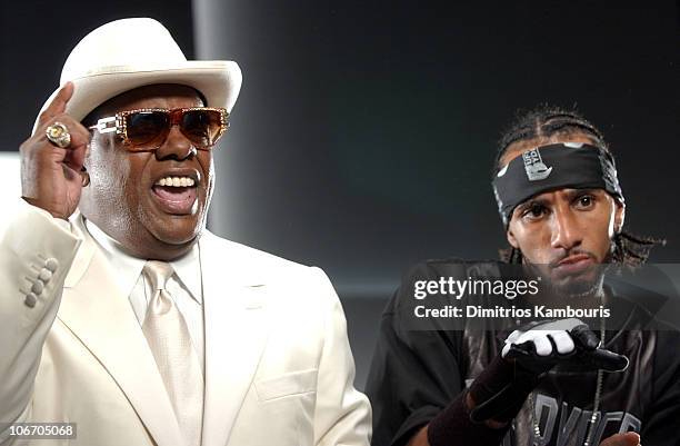 Ron Isley and Swizz Beatz during Swizz Beatz "Bigger Business" Video Shoot Featuring Swizz, Cassidy, P. Diddy, Jadakiss, Baby, Ron Isley, Busta...