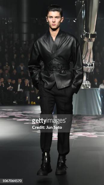 Prince Nikolai of Denmark walks the runway during the Dior Pre-Fall 2019 Men's Collection show on November 30, 2018 in Tokyo, Japan.