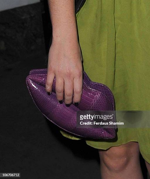 Victoria Hesketh attends the launch party of Lulu Guinness and Rob Ryan's Fan Bag at Air Gallery on November 10, 2010 in London, England.