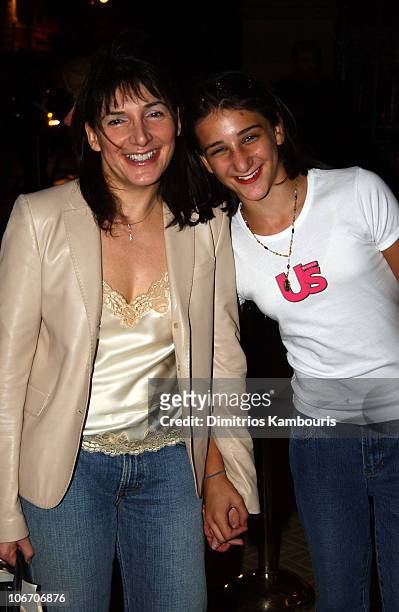 Bonnie Fuller and Sofia Fuller during Mercedes-Benz Fashion Week Spring Collections 2003 - Ralph Lauren Show - Arrivals at The Cooper-Hewitt National...