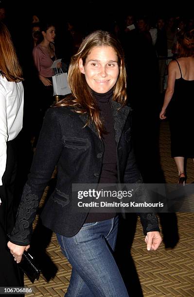 Aerin Lauder during Mercedes-Benz Fashion Week Spring Collections 2003 - Ralph Lauren Show - Arrivals at The Cooper-Hewitt National Design Museum in...