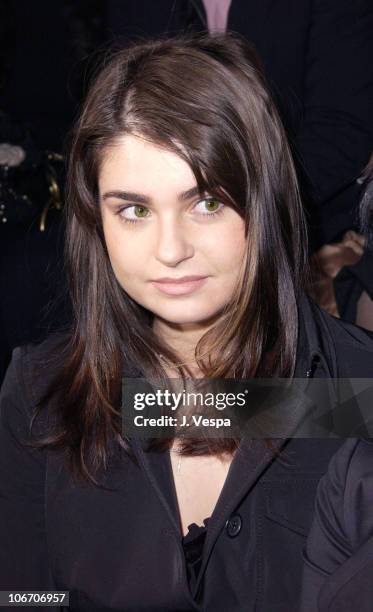 Aimee Osbourne during Mercedes-Benz Fashion Week Fall 2003 Collections - Sean John - Front Row and Backstage at Cipriani's in New York City, New...