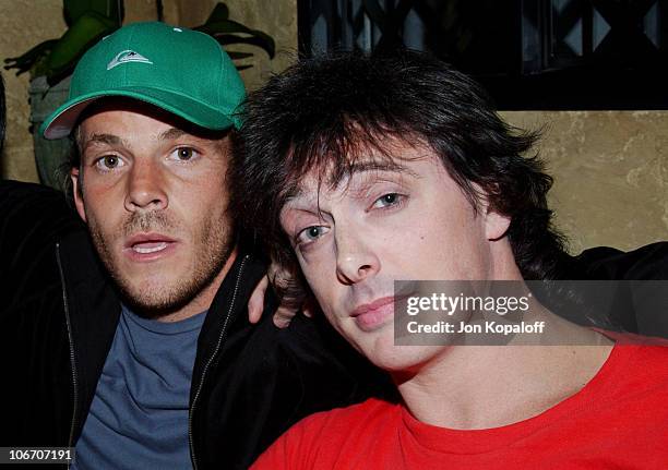 Stephen Dorff & Donovan Leitch during Grand Re-Opening of Le Dome at Le Dome Restaurant in West Hollywood, California, United States.