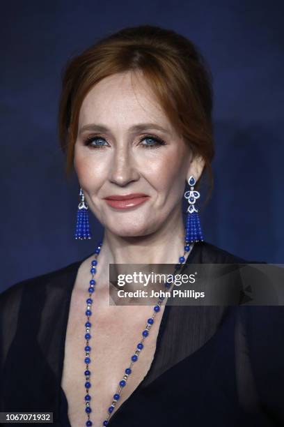 Rowling attends the UK Premiere of "Fantastic Beasts: The Crimes Of Grindelwald" at Cineworld Leicester Square on November 13, 2018 in London,...