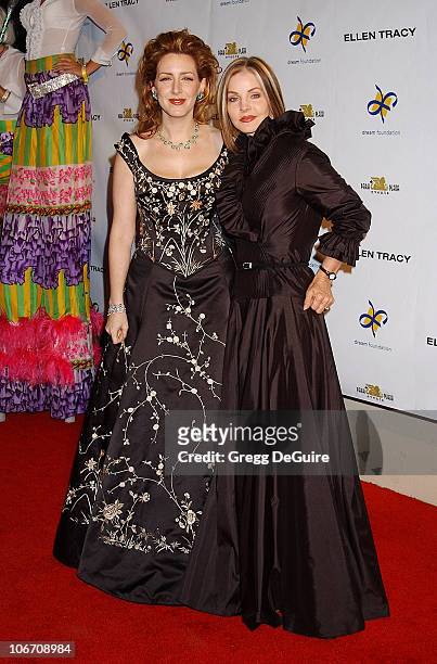 Joely Fisher & Priscilla Presley during Dream Foundation Hosts Star-Studded Extravaganza Fundraiser "Le Cabaret des Reves" at Park Plaza Hotel in...