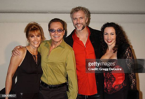 David Cassidy, Patrick Cassidy & wives during Dream Foundation Hosts Star-Studded Extravaganza Fundraiser "Le Cabaret des Reves" at Park Plaza Hotel...