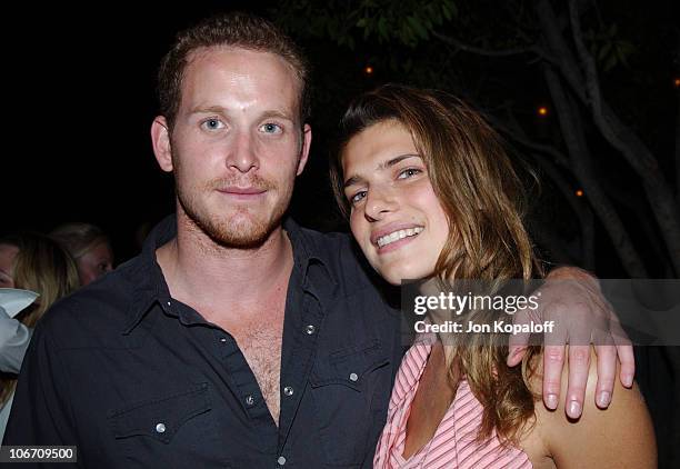 Cole Hauser & Lake Bell during Ingenue Magazine Launch Party - Inside at The Sky Bar At The Mondrian Hotel in West Hollywood, California, United...