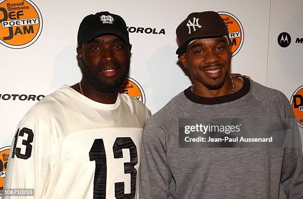 Antwone Fisher and Duane Martin during Russell Simmons and Stan Nathan Host Def Poetry Jam Los Angeles Kick Off For 32 City Tour - Arrivals at...
