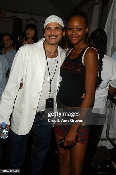 Phillip Bloch and Gerren Taylor during 2003 Smashbox Fashion Week Los Angeles - Alvin Valley Spring Collection 2004 - Arrivals and Backstage at...