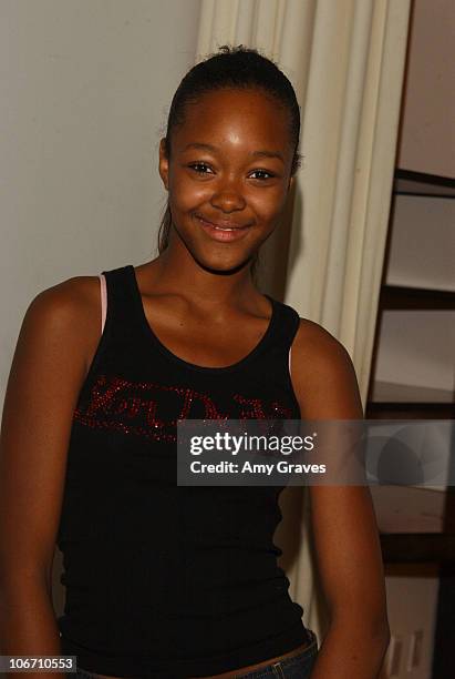 Gerren Taylor during 2003 Smashbox Fashion Week Los Angeles - Alvin Valley Spring Collection 2004 - Arrivals and Backstage at Smashbox Studios in...