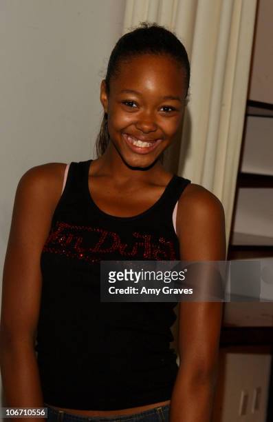 Gerren Taylor during 2003 Smashbox Fashion Week Los Angeles - Alvin Valley Spring Collection 2004 - Arrivals and Backstage at Smashbox Studios in...