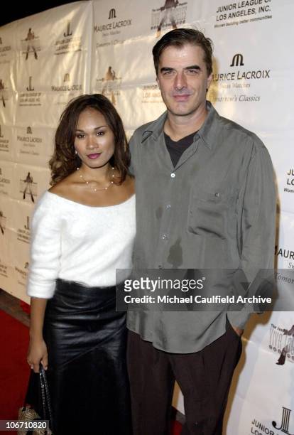 Tara Wilson & Chris Noth during Maurice Lacroix Presents The Junior League of Los Angeles "Viva Los Angeles" Casino Night - Arrivals at Jim Henson...