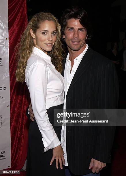 Elizabeth Berkley & Greg Lauren during Maurice Lacroix Presents The Junior League of Los Angeles "Viva Los Angeles" Casino Night - Arrivals at Jim...