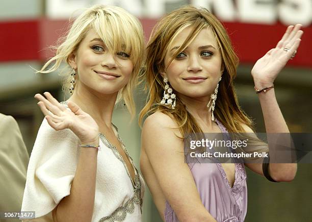 Ashley Olsen and Mary-Kate Olsen during Mary-Kate Olsen and Ashley Olsen Receive their Star on the Hollywood Walk of Fame at Grauman's Chinese...