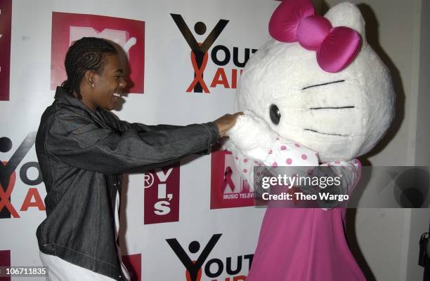 Mario and Hello Kitty during Levi Strauss & Co. Helps YouthAIDS Launch A Global Call-to-Action to Stop the Spread of HIV/AIDS Among Youth with a...