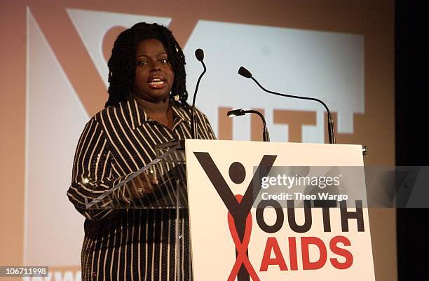 Angie Stone during Levi Strauss & Co. Helps YouthAIDS Launch A Global Call-to-Action to Stop the Spread of HIV/AIDS Among Youth with a...