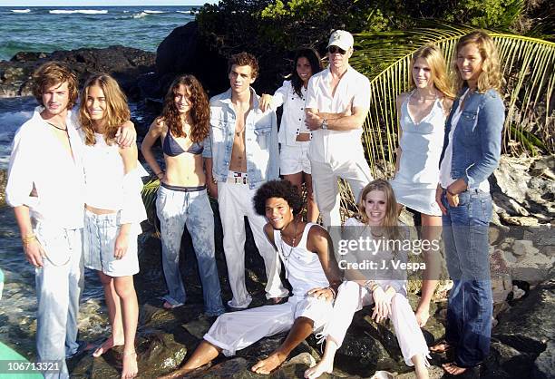 Ian Webb, Lauren Bush, Lizzy Jagger, Jake Sumner, Ally Hilfiger, Tommy Hilfiger, Alexandra Richards, Amy Lemons, Paul Stiell and Theodora Richards