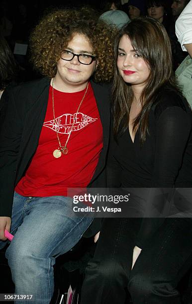 Jack and Aimee Osbourne during Mercedes-Benz Shows LA Fashion Week Spring 2004 - Jenni Kayne Backstage and Front Row at The Standard Downtown LA in...