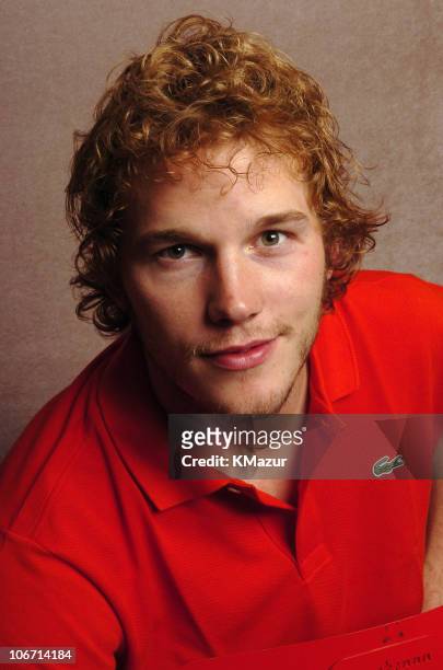 Chris Pratt during The Lucky/Cargo Club - An Upfront Week Hospitality Suite - Portrait Studio - Day 2 at Le Parker Meridien in New York City, New...