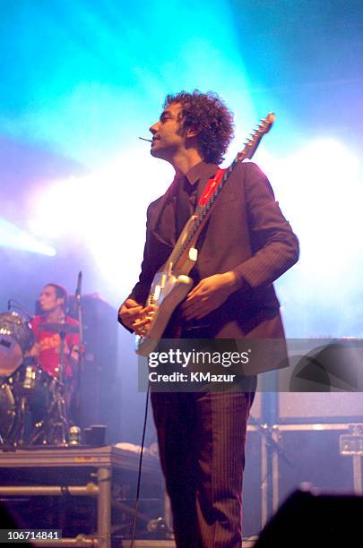 Albert Hammond Jr. Of the Strokes during Adam Green and The Strokes in Concert at the Central Park Summer Stage - May 19, 2004 at Central Park in New...