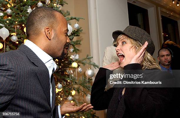 Lloyd Boston and Amy Carlson during Lloyd Boston's Book Launch Party for "Make Over Your Man: A Woman's Guide to Dressing Any Man in Her Life" at...