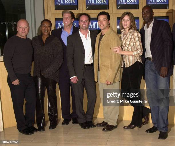 "The Shield" cast members during Museum Seminar: "Going Behind 'The Shield'" - FX Cable Network's First Original Series at The Museum of Television &...