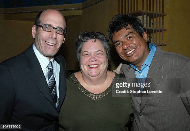 Matt Blank, Chairman and CEO of Showtime Networks, Carolyn Reidy, President of Simon and Schuster Adult Publishing Group, and George Lopez