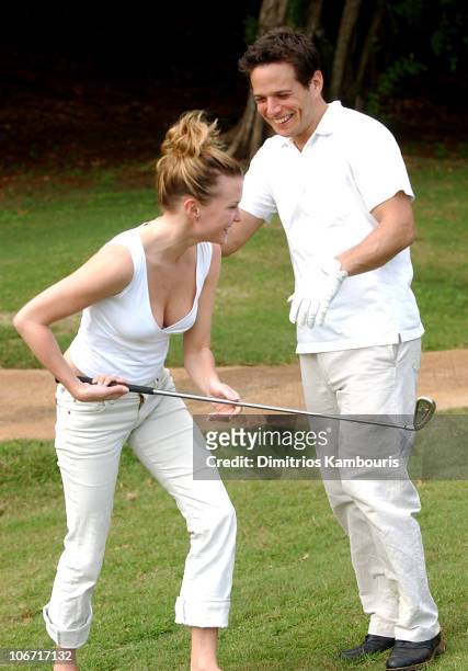 Kelley Limp and Scott Wolf during Beaches Resorts Celebrity Golf Classic to Benefit St. Jude Children's Research Hospital at Royal Plantation Golf...
