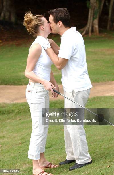 Kelley Limp and Scott Wolf during Beaches Resorts Celebrity Golf Classic to Benefit St. Jude Children's Research Hospital at Royal Plantation Golf...