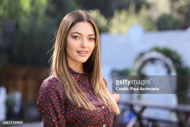 Miss Universe Demi-Leigh Nel-Peters visits Hallmark's Home & Family at Universal Studios Hollywood on November 12, 2018 in Universal City, California.