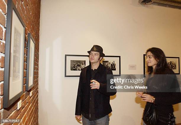 Danny Masterson and Natalie Martinez during Tanqueray No. 10 and Christopher Masterson host Art Show Featuring Tiber McCormick & Cyril Helnwein at...