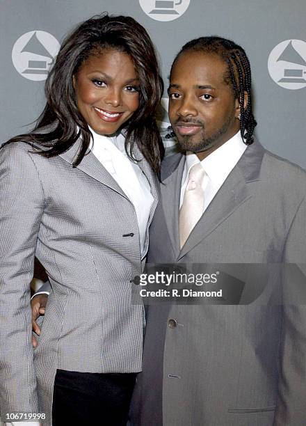 Janet Jackson and Jermaine Dupri during 2002 Atlanta Heroes Awards Presented by The Atlanta Chapter of the Recording Academy at The Westin Peachtree...