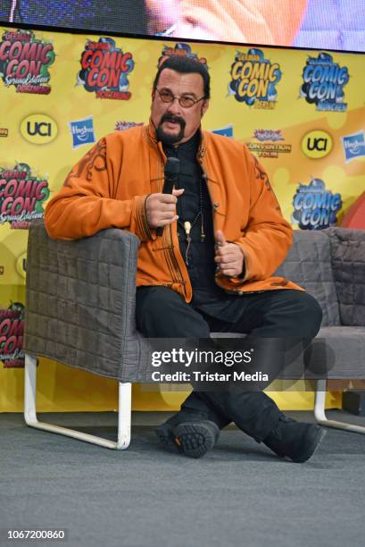 Actor Steven Seagal during the German Comic Con at Westfalenhalle on December 1, 2018 in Dortmund, Germany. It is the very first Comic Convention...