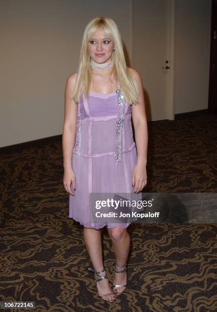 Hilary Duff during The 2003 Rising Stars Gala Presented By Big Brothers, Big Sisters Los Angeles at Century Plaza Hotel in Century City, California,...