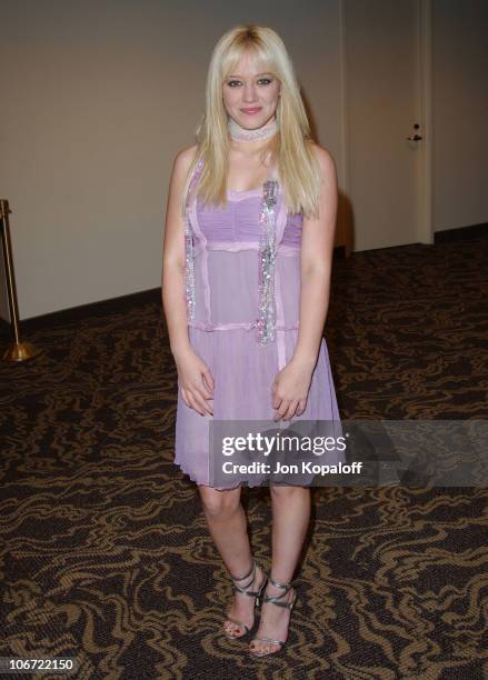 Hilary Duff during The 2003 Rising Stars Gala Presented By Big Brothers, Big Sisters Los Angeles at Century Plaza Hotel in Century City, California,...
