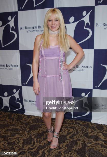 Hilary Duff during The 2003 Rising Stars Gala Presented By Big Brothers, Big Sisters Los Angeles at Century Plaza Hotel in Century City, California,...